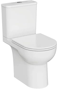WC à poser sans bride sortie horizontale Vortex VitrA M-20 avec abattant frein de chute