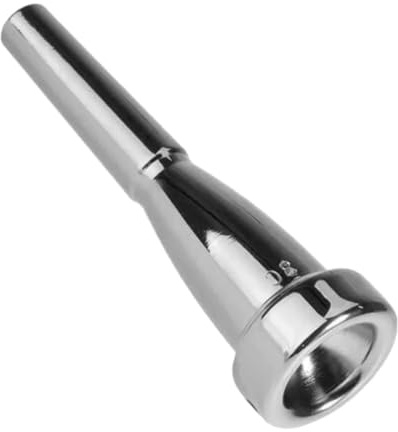 BEALIFE Hochwertiges Trompetenmundstück Zubehör für Profis und Anfänger, musikalische Trompetenteile mit schönem Klang, Mundstück für Anfänger und Profis, Silber 3C, 8.5 x 2.7 x 2.7 cm