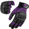 ADM Guantes de piel de vaca para mujer, ligeros, de verano, para motocicleta, conducción, escalada, senderismo, equitación, carreras, en 4 colores elegantes, 9001 LDY (9001 morado LDY, M)