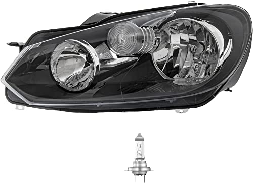 EISENFELS Bundle Set 69590192 Scheinwerfer links + OSRAM Leuchtmittel H7 Classic kompatibel mit Golf VI 5K1 typ Hella