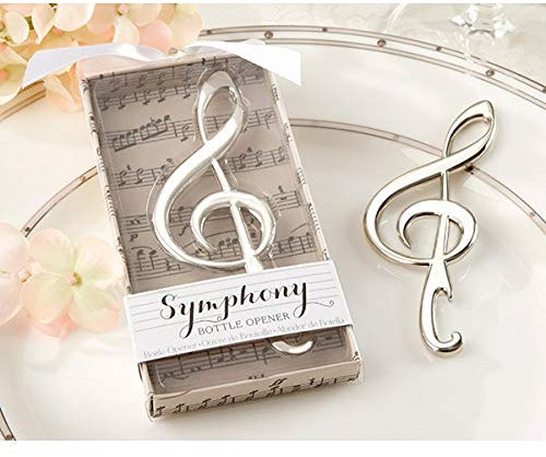 Set di 30 apriscatole note musicali in scatola regalo – apriscatole chiave nota musicale – dettagli originali invitati di matrimonio, regali comunioni e ricordi