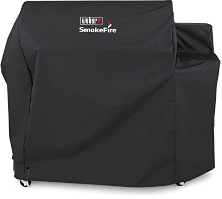 Weber 7191 SmokeFire EX6 Pellet Grill Cover - Quantity 2 | Wetterbeständige, UV-geschützte Abdeckung mit sicheren Gurten für SmokeFire® Holzpellet-Grillschutz