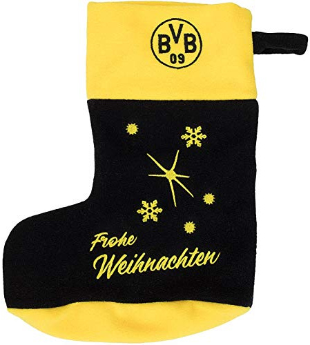 BVB 09 Borussia Dortmund Nikolausstrumpf (one size, schwarz/gelb)