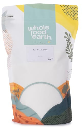 Wholefood Earth Fine Sea Salt 2 kg | GMO Free