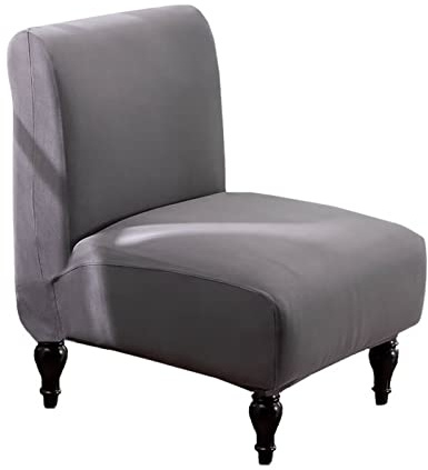 LEONEBEBE Stuhlbezug ohne Armlehnen – Elastischer Jacquard-Stoff, rutschfest, Waschbar – Universeller Sesselüberzug für Wohnzimmer, Hotel
