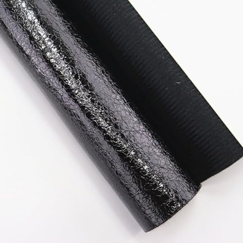 HOCEDO 100/200 * 138M Crackle Strukturierter Kunstleder-PU-Lederstoff für DIY-Dekoration