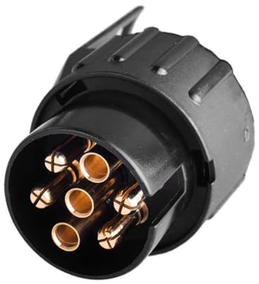 CGEAMDY Anhänger Stecker und Anhänger Steckdose Set, 7 Pin zu 13 Pin Trailer Adapter für Anhängerkupplung, 12V Wasserdicht Anhänger Stecker Steckdose für Wohnwagen Boot