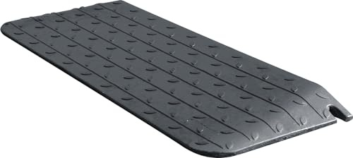 OranLite 1 - 4 Rise Height Heavy-Duty Rubber Threshold Ramps, Cuttable Entrance Doorway Ramp, Non-Slip Curb Ramps, Loading Ramps for Wheelchair Scooter Car Outdoor Indoor (2 Rise)