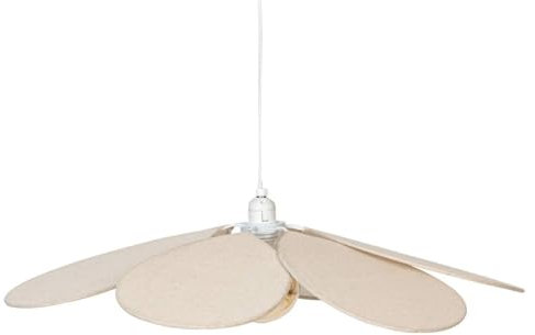 Atmosphera - Suspension Pétales Naya Beige - Ampoule Non Incluse E27 40W - Lustre Bohème 72cm en Métal pour Chambre, Salon, Entrée, Bureau - Hauteur Réglable