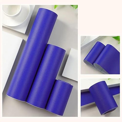TapetenbordüRe Selbstklebende BordüRe Wand Wohnzimmer Tapeten Fliesenaufkleber Bad Dekoband Selbstklebend Blau 10cm X 500cm