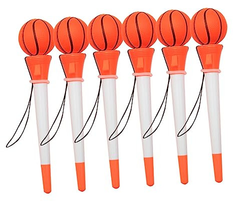 NUOBESTY 6pezzi Penne Sfera Sportive Con Design Forma Di Palla Da Basket Penne Inchiostro Per Scuola e Ufficio Gadget Divertenti Per Ragazzo Ragazza e Studenti