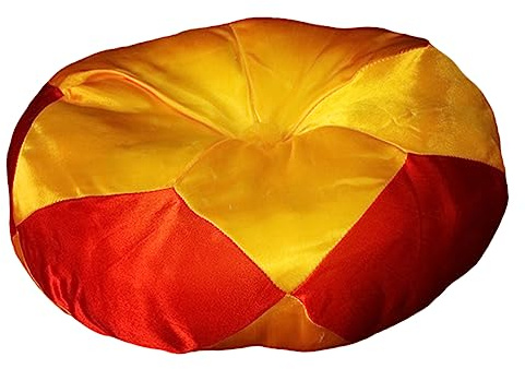 HEMOTON Kupfernes Klangschalenkissen 4 Zoll aus Baumwolle mit Seidenunterseite Rutschfestes Buddhistisches Klangschalenzubehör für Meditation und Gebet