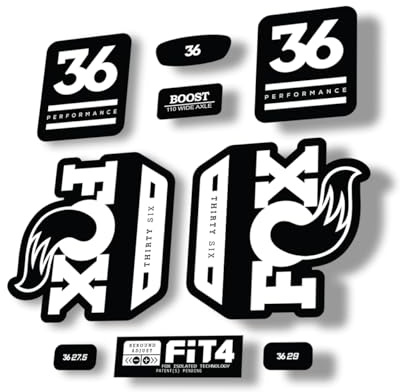 Autocollant de rechange pour fourche Fox 36 2020 Performance Series Blanc (mat)