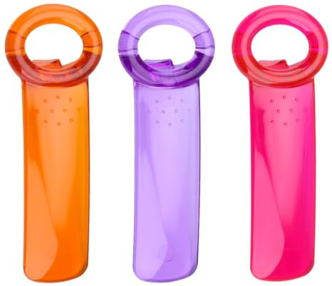 3 Stück Manueller Glasöffner,Glasöffner aus Kunststoff,Deckelöffner für Gläser,Multifunktionaler Flaschenöffner,Praktische Deckelöffner Schraubgläser für Gläser,Geeignet für Senioren Frauen und Kinder