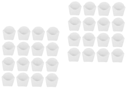 Ciieeo 48pcs Paper French Fries Cup Grease Resistant Stackable Snack Containers for Parties Picnics School Events
