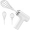 Miscelatore Manuale con 2 Fruste Rimovibili, LULUWA Frusta Elettrica Portatile con 3 Modalità di Velocità Frusta (Bianco)