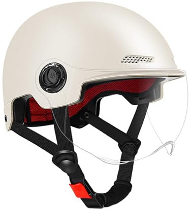 Fahrradhelme – Stoßfeste Fahrradhelme Mit Entspiegelter, Abnehmbarer Schutzbrille, E-Bike-Helme | Härtegrad 2H, Fahrrad-Kopfschutz Mit Visier, Kopfschutz Für Erwachsene Und Damen