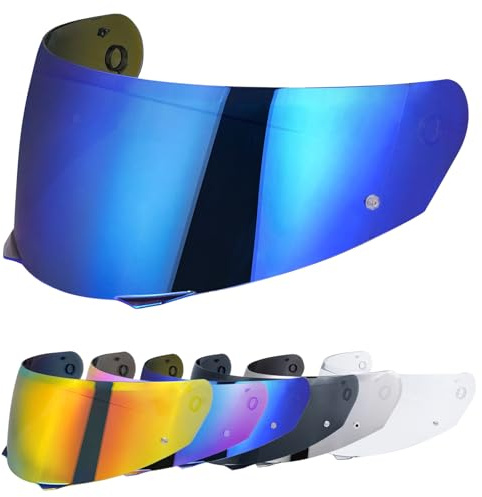 VCOROS Helmvisier für HJ-33/I90 Motorradhelm Visier | Motorrad Windschutz Helm Objektiv Visier Integralhelm Visier,Motorradhelm Visier Ersatz