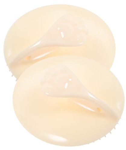 Beatifufu Silikon Kopfhautmassagegerät gegen Schuppen 2 Stück-pack Kopfhautpeeling mit Shampoo Bürste Handlich für Nass und Trockenanwendung zu Hause und Reisen