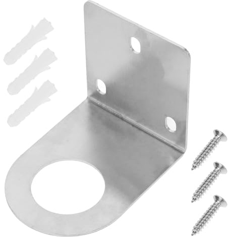 NAMOARLY Staffa di Supporto Foratura 33mm per Rubinetto Depuratore Acqua Design Semplice in Acciaio Inossidabile Argento per Fissaggio Stabile e Prestazioni Affidabili