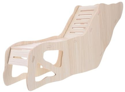 Garneck Cachette pour Hamster en Bois, Maison Multifonction, Beige | Espace Intime, Usage Repos et Abri, Compatible Cochon D’inde et Petit Lapin, Décor de Cage