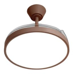 CREATE / WIND CLEAR STUDIO S/Ventilatore da soffitto con luce moka con telecomando / 40W, Temporizzatore, Ø 91 cm, 6 velocità, pale retrattili, 3 temperature di luce, funzione estate-inverno