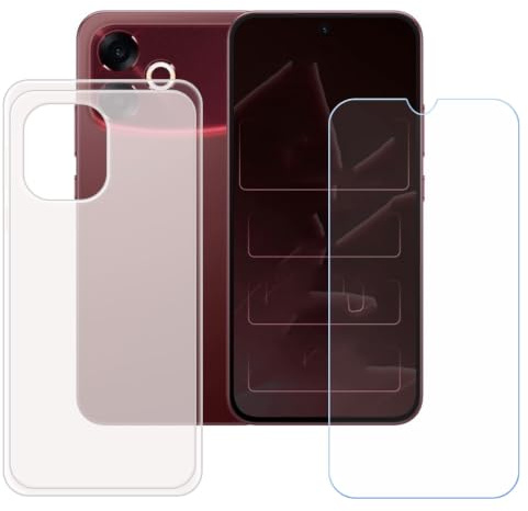 BMPNLSZ Translúcido Funda para OPPO F33 Pro 5G+ Screen Protector