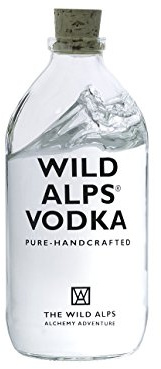 WILD ALPS VODKA (1.0) - pure Vodka, destilliert aus feinstem Weizen und mit frischem Alpenquellwasser fertiggestellt !