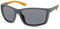 Timberland TBA9273 Herren Sonnenbrille, Casual Sonnenbrille in Leichtgewicht, Rechteckige Linsenform, Rauch Polarisierte Gläser, Glänzendes Schwarz