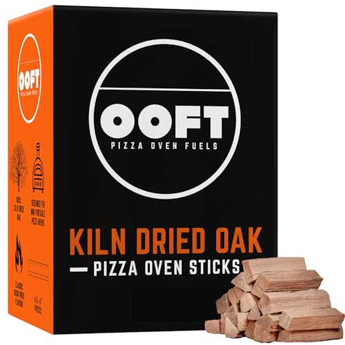 OOFT 100% Oak Mini Pizza Oven Logs (10-12cm) - Kiln Dried Hardwood - 10.5L Box - Fit Perfectly in Ooni, Gozney, Solo Stove Mesa and Other Brands - High Heat Output - Premium Grade Oak - Clean Burning
