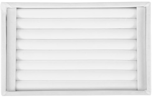 Espositore per anelli, cassetto, organizer per gioielli, per collezione domestica, espositore per negozi, con superficie in flanella (bianco)