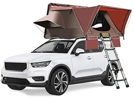 Tienda de campaña para el Techo del Coche para Camping Todo Terreno, Tienda de campaña para el Techo del Coche, Tienda de campaña Plegable con Apertura Lateral, Tienda de campaña para 3-4 Personas c