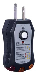 Westinghouse Plug-in GFCI Receptacle & Outlet Tester, 3-Prong Electrical Socket Voltage Tester, 120V, Professional & DIY Use