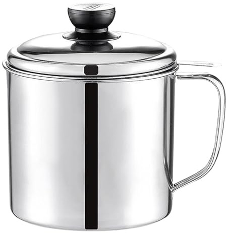 Didiseaon Botella Dispensadora de Aceite de Cocina Varios estilos y Gran Capacidad Varios estilos para Uso en Cocina Diseño de Acero Inoxidable de 1.3 L Filtro