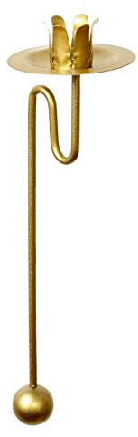 Baumkerzenhalter Balancehalter Pendelhalter für Weihnachtsbaum Gold (Gold, 18er)