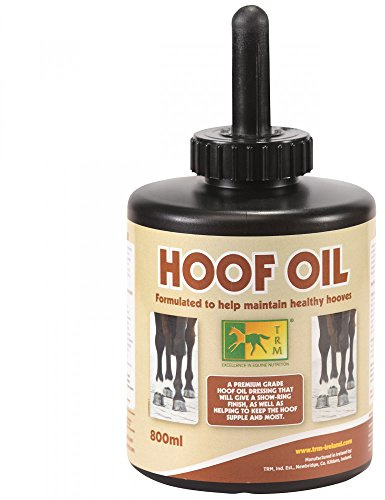 TRM - Olio per Zoccoli di Razza, 800 ml, con Pennello, Trasparente, 800 ml con Pennello