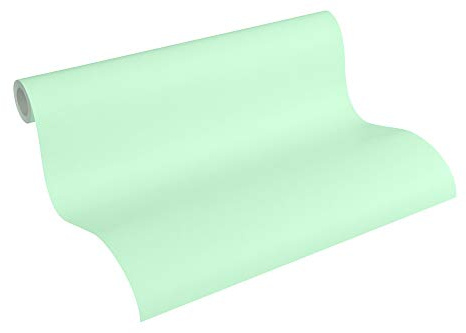 A.S. Création Papier Peint Uni Little Stars Papier peint intissé 10.05 m x 0.53 m Vert Fabriqué en Allemagne par 358341 35834-1