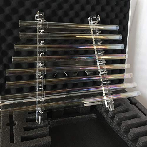 Cualquier nota musical de 5 Octave de cristal de cuarzo transparente cuenco cantante tamaño 3,0-4,5 en perfecta nota musical con asa en 432HZO o 440HZ.