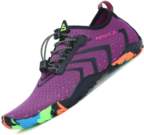 SAGUARO Badeschuhe Damen Herren Wasserschuhe Schwimmschuhe Schnelltrocken Aquaschuhe Strandschuhe Leicht Neoprenschuhe Surfschuhe rutschfeste Tauchschuhe Wassersportschuhe, 35-48 EU