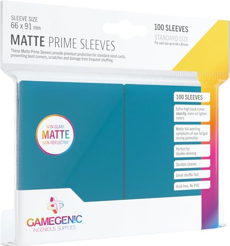 Gamegenic, Matte Prime Sleeves Blue, Zubehör