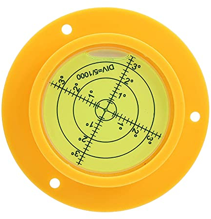 Niveau à bulle circulaire portable de 90 mm de haute précision, transparent, pour mesurer