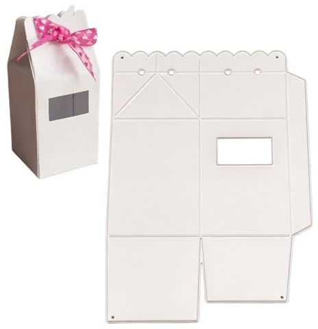 Stanzformen Milchbox, Präzise Metall-Schablonen und Prägewerkzeug für DIY Geschenkboxen, Scrapbooking und Kartenherstellung, Wiederverwendbare Vorlagen für Feste, Album Papier Handwerk