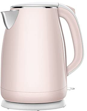 304 Stainless Steel Kettles Tea Heater & Hot Water Boiler,1.8L Capacity Fast Boil - LED Illumination - Swivel Base with Flip Top, 3min Quick & Quiet Boil, Pink