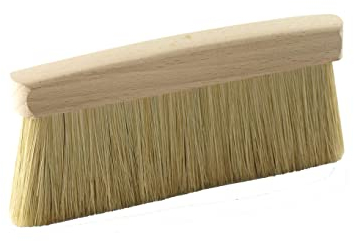 Malerabstauber - ohne Stiel - Tapezierwischer - Lasurwischer - Abstauber kurz - gute Mischung M55, einreihig, langer Buchenholzstiel - Breite 12 mm, Länge 160 mm