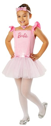 Rubies Official Barbie Ballerina Child Dress, Kids Fancy Dress, Small 3-4 Years Halloween Halloween, World Book Day