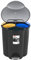Curver Trio V2 Waste Bin 40 L Pedal Bin Rubbish Sorting 3 Compartments Waste Separation System Waste Separation System 3-Compartment Inner Bucket Made of Plastic