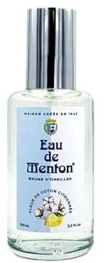 Brume d'oreillers Artisanale Fleur de Coton Citronnée - Eau de Menton