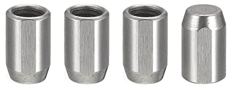 uxcell M4 Internal Thread Dowel Pin 4pcs 6x10mm Chamfering Flat Exhaust Groove Cylindrical Pin Bed Bookshelf Metal Devices Industrial Pins
