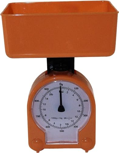 Bilancia Da Cucina Meccanica Dietetica Suddivisione Da 10g Portata Max 1kg Disponibile In 4 Colori (Arancione)