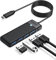 USB C Hub, ORICO USB Hub 4 Ports USB 3.0 Hub, USB Verteiler 5Gbps USB C Adapter für MacBook, MacBook Air, iMac, MacPro, Windows Laptops und Ultrabooks, 1.8M Schwarz